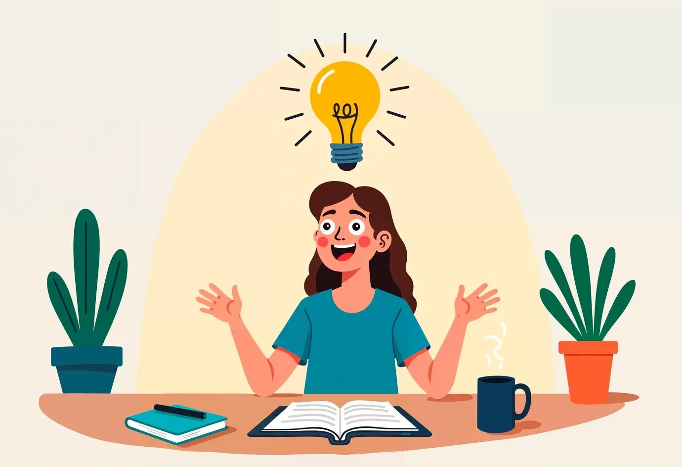 Illustration, die einen Job im Unternehmensumfeld darstellt.